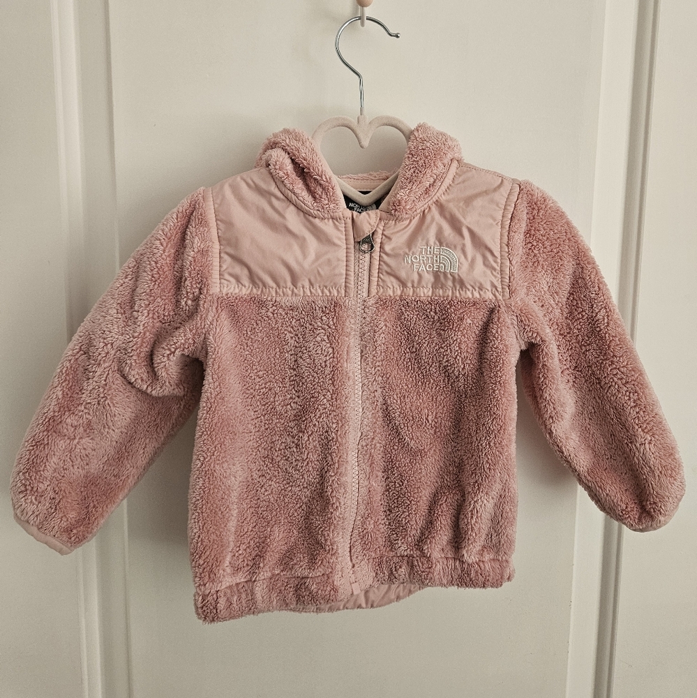 The North Face Kids Pink Fleece Zip Up Sweater